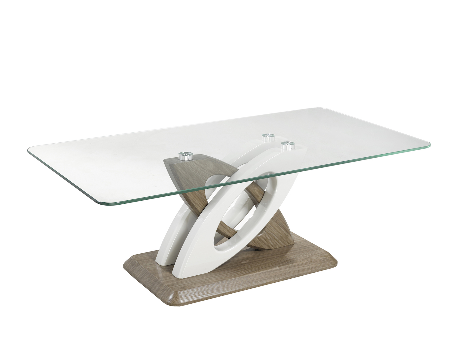 Brassex design Glass Top Donatello Coffee Table
