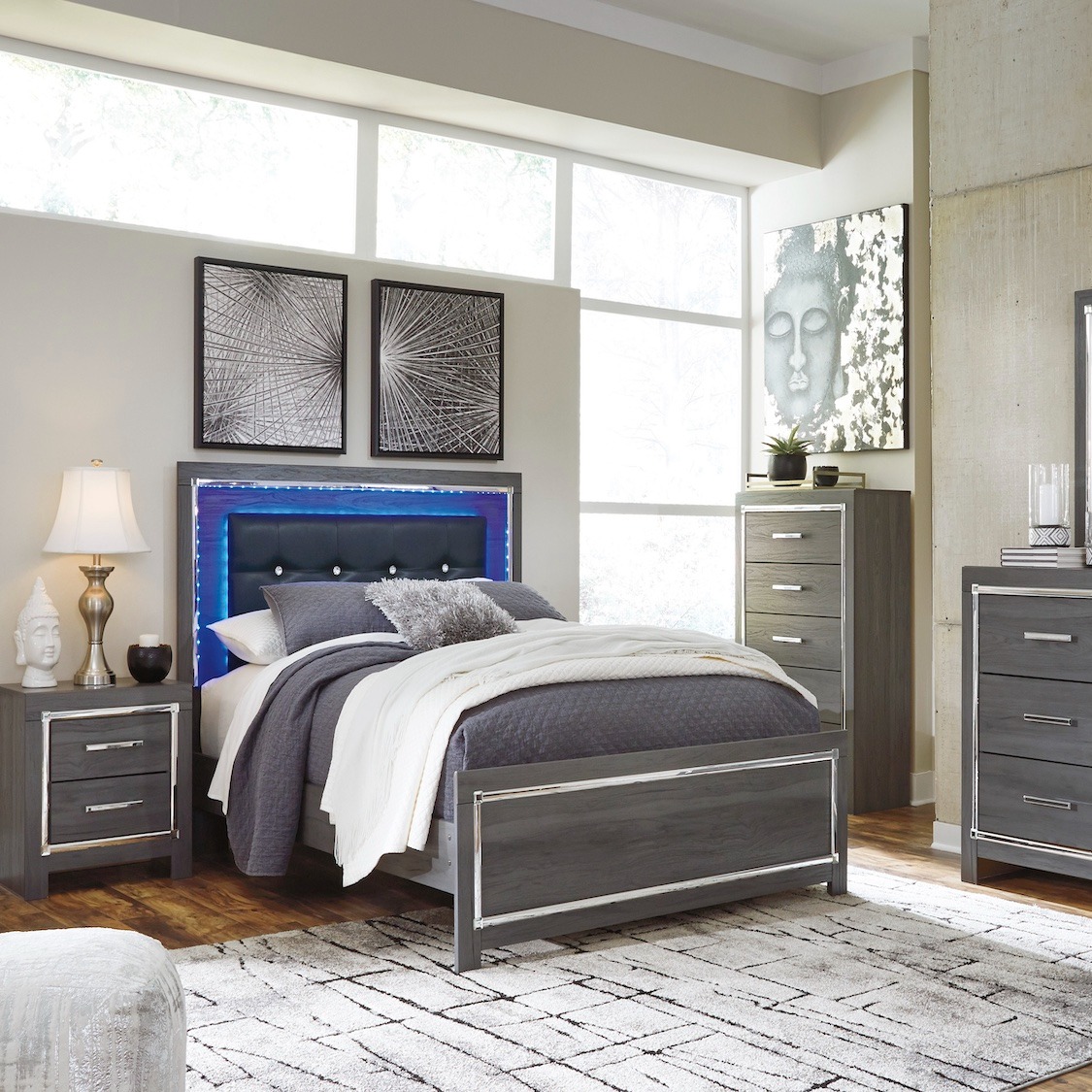 Lodanna Queen Panel 6 PC Bed Set By Ashley