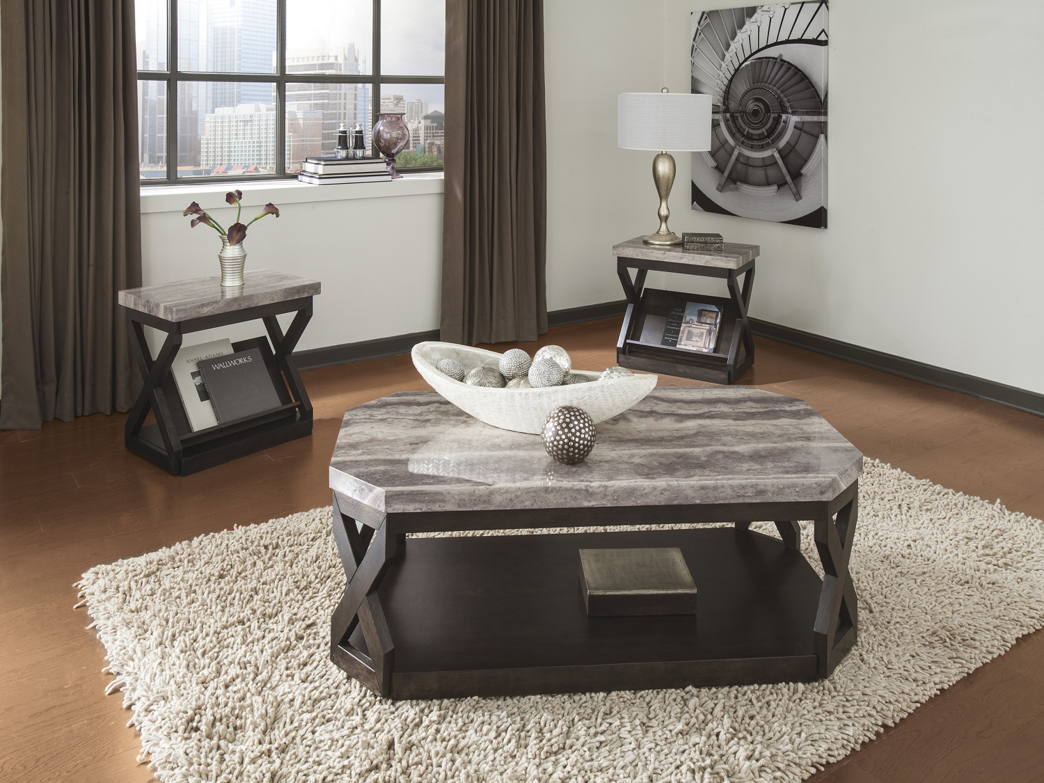 Radilyn 3P Modern Table Set