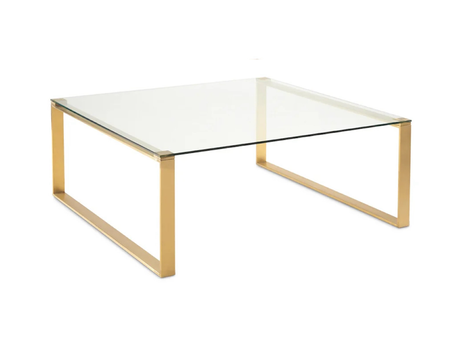 David Square Coffee Table (Brushed Gold)