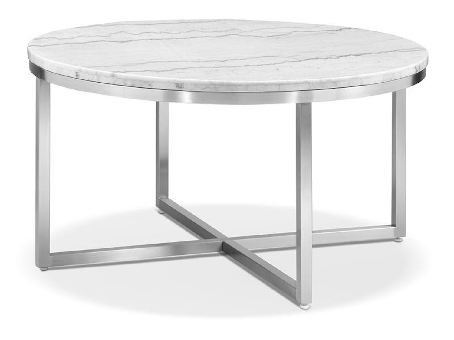 Esme Round Natural Marble Coffee Table
