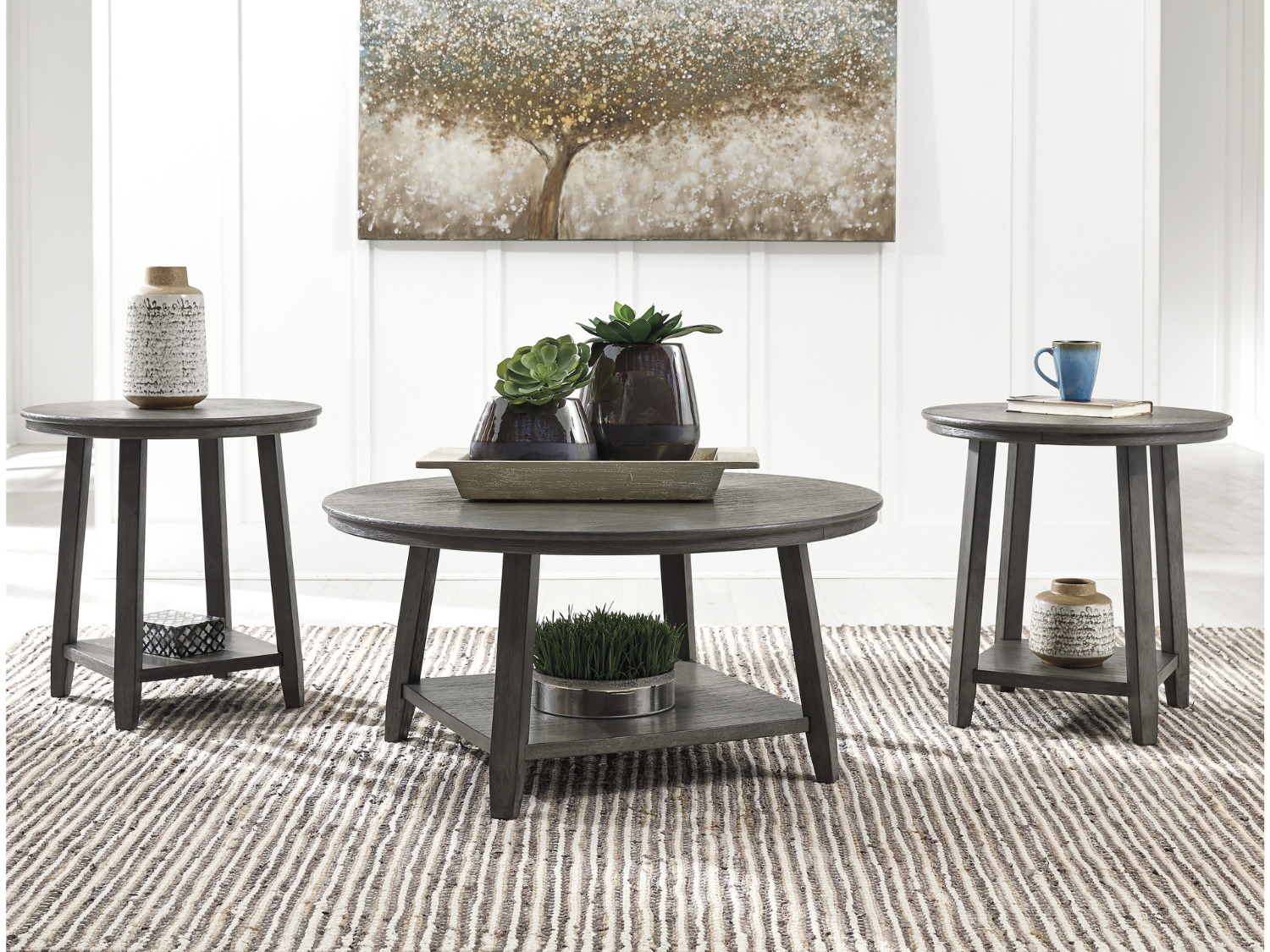 Caitbrook 3 PC Occasional Coffee Table Set