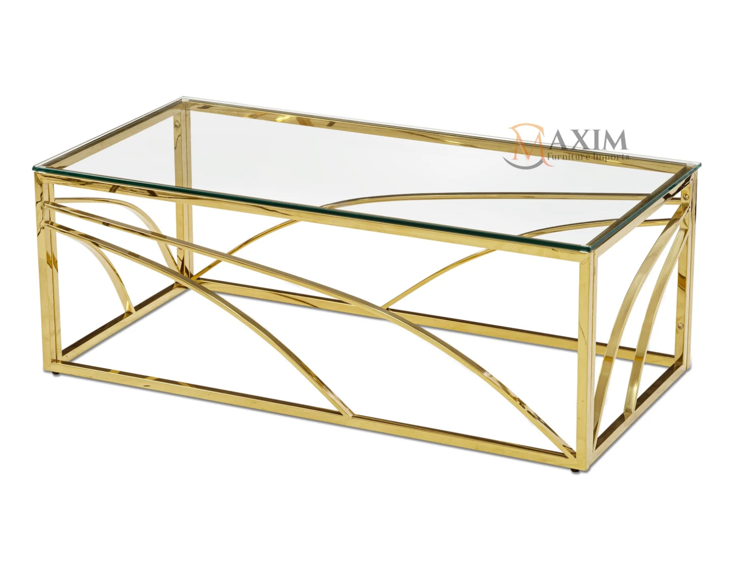 Emily Coffee Table with Golden Base