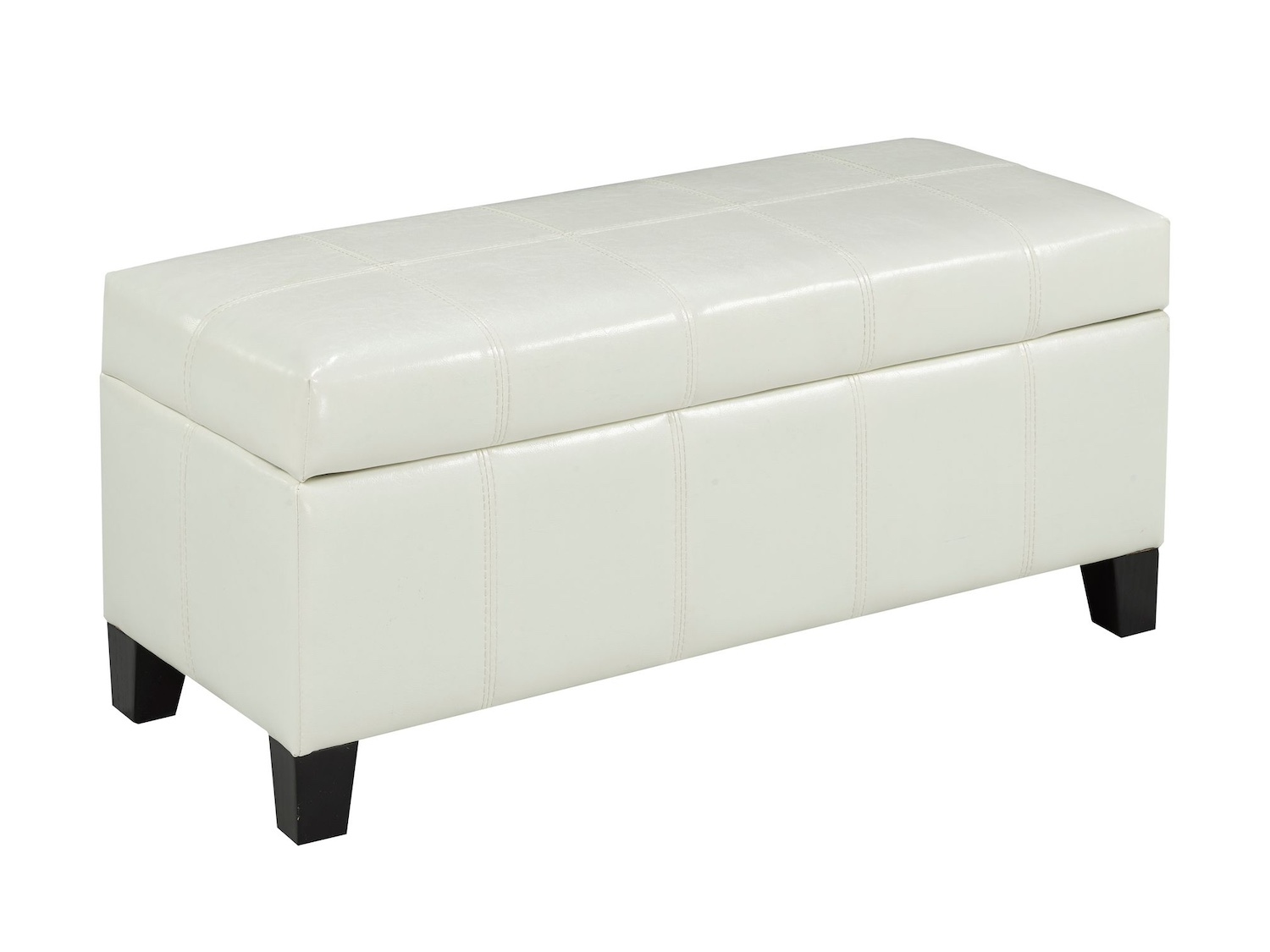 Bella Faux Leather Storage Ottoman