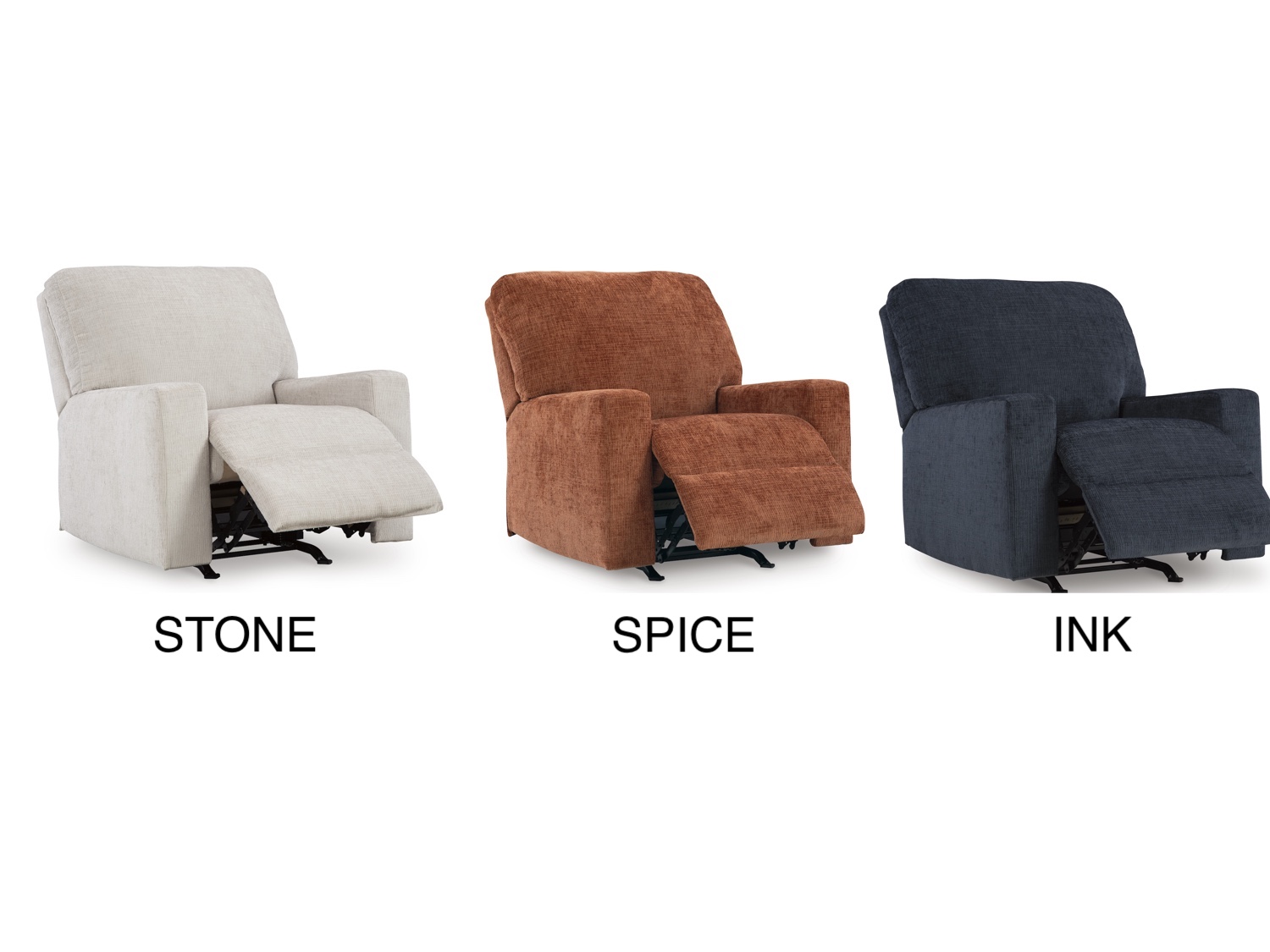 Features:  - Water-repellent Next-Gen Polyester - Dimensions: 35" W x 42" D x 42" H - Adjustable Power Recliner - Adjustable Power Headrests - USB Charging Port