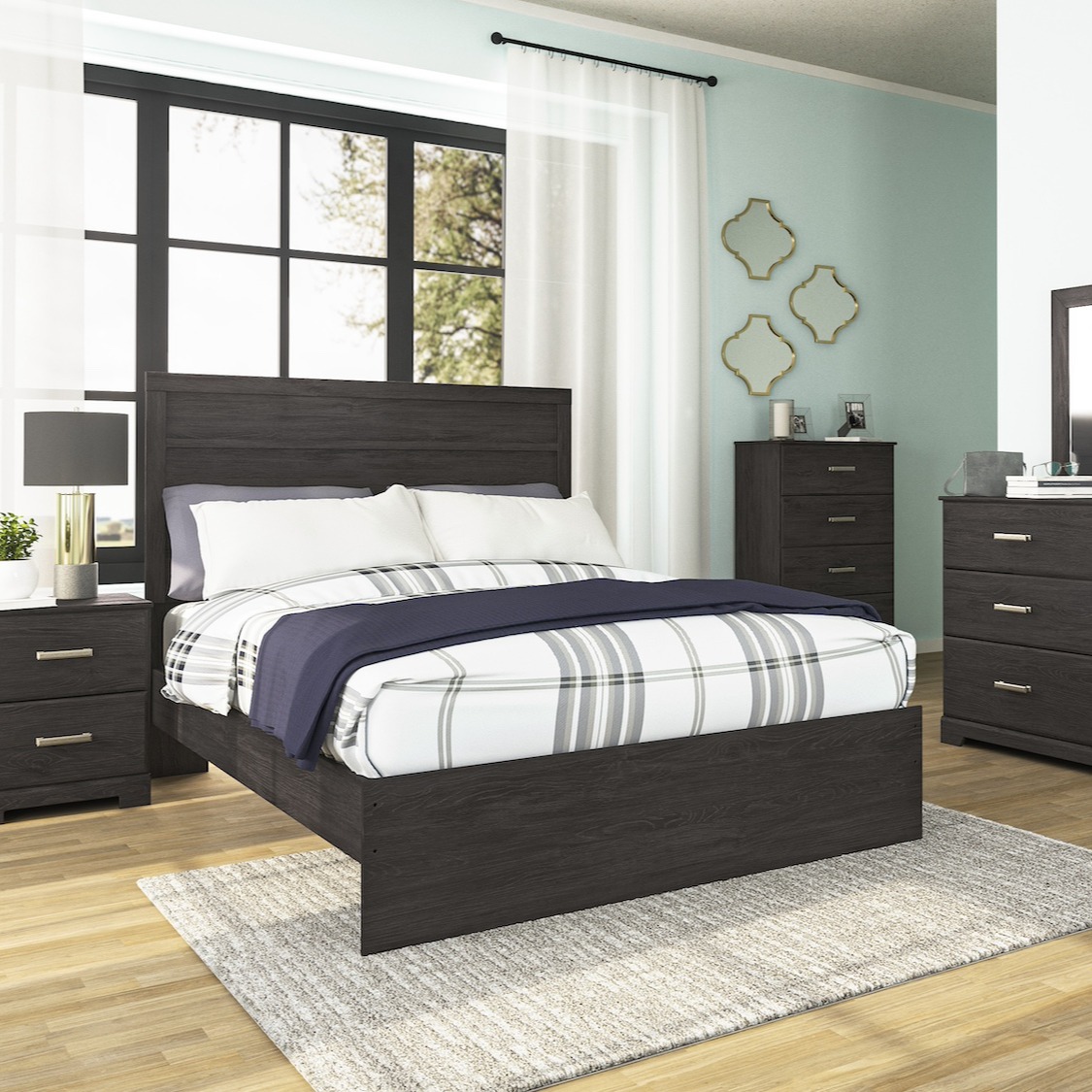 Belachime Queen Panel 6 PC Bedroom Set By Ashley