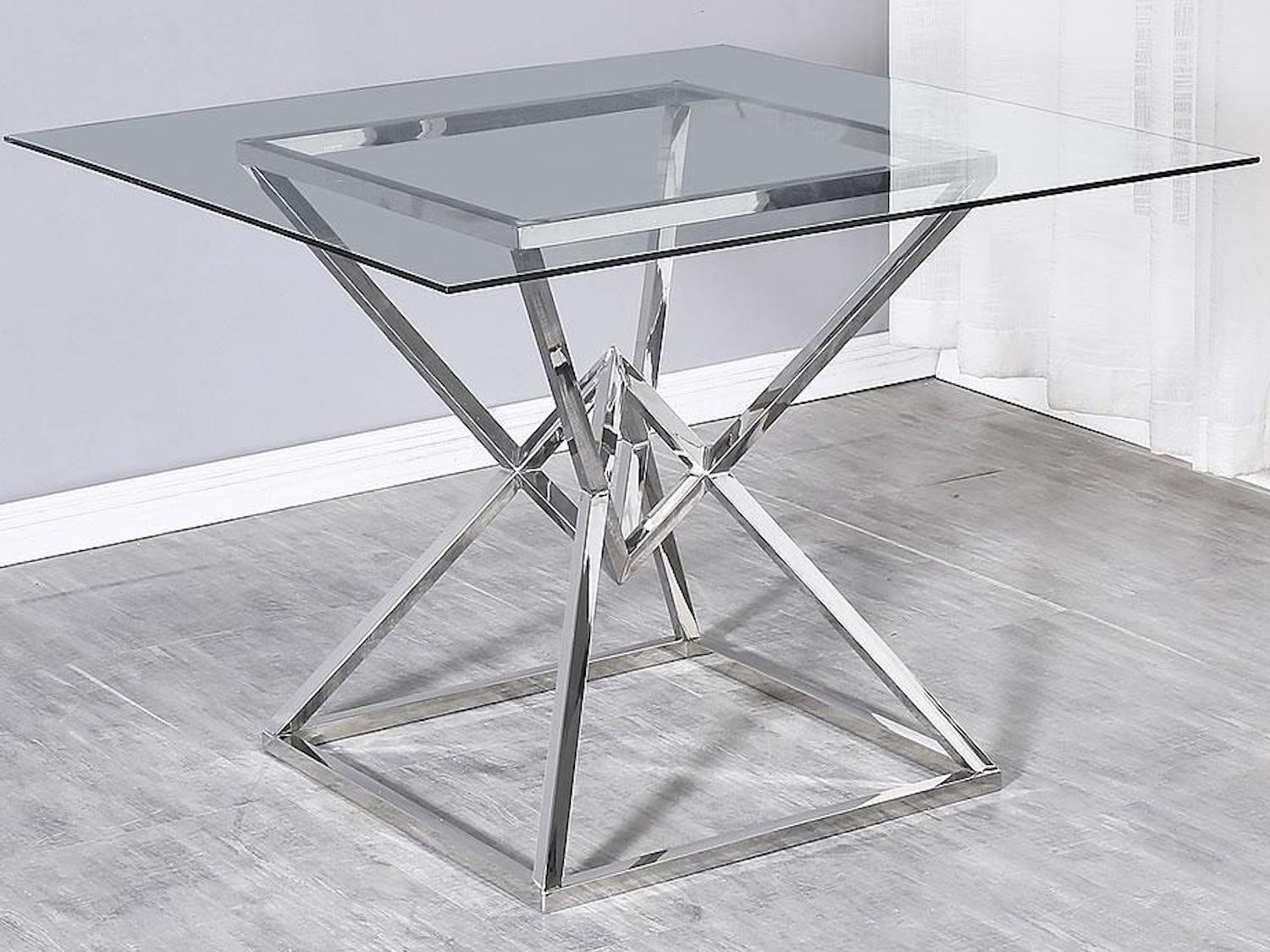 Juliet Square Tempered Glass Table