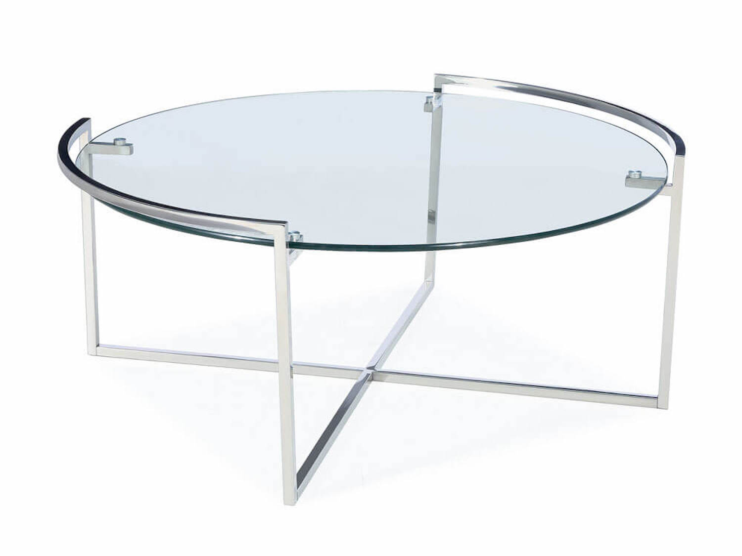 Xcella design Glass Top Porto Round Coffee Table