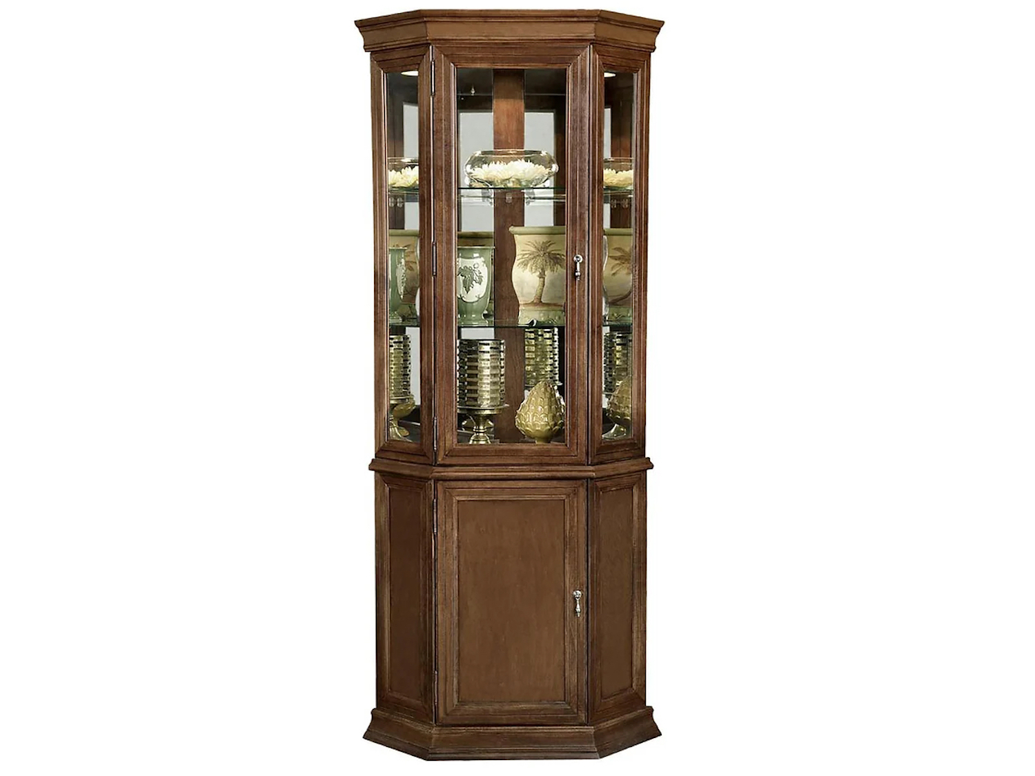 Canadian Made Corner Curio Cabinet