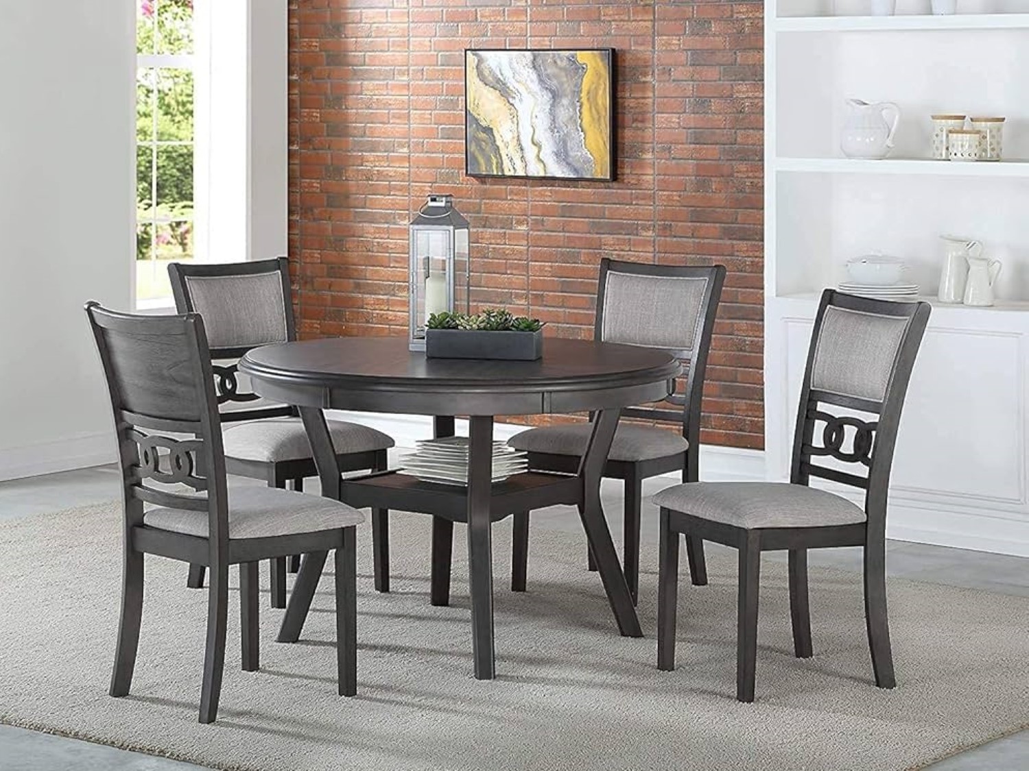 Gia 5 PC Round Dining Table Set