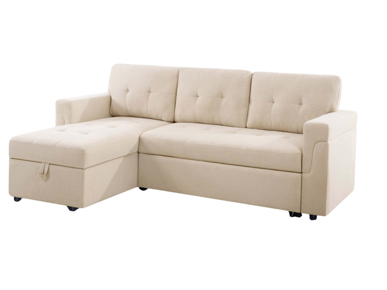 Sofa Bed Sectional with Storage Chaise