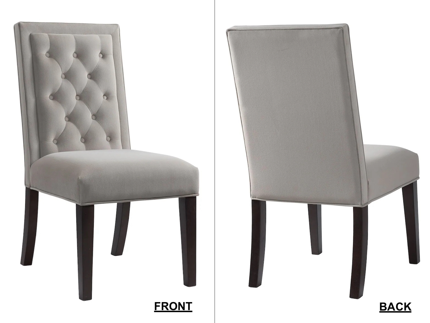 JAYDEN DINING CHAIR-OTTER VELVET