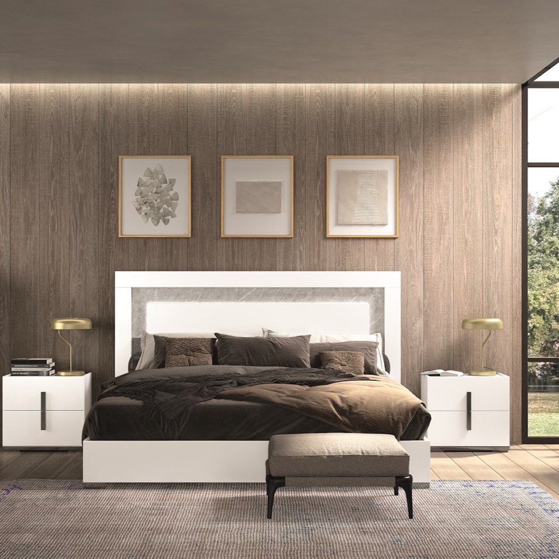 Mara Queen 6 PC Bedroom Set