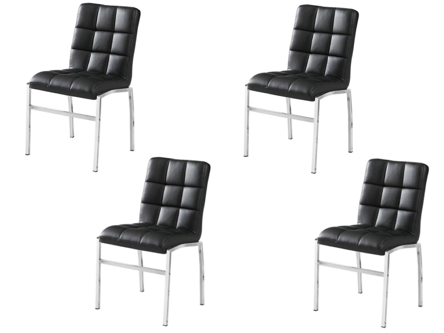 Weston 4 PC Dining Chair Set (Black)