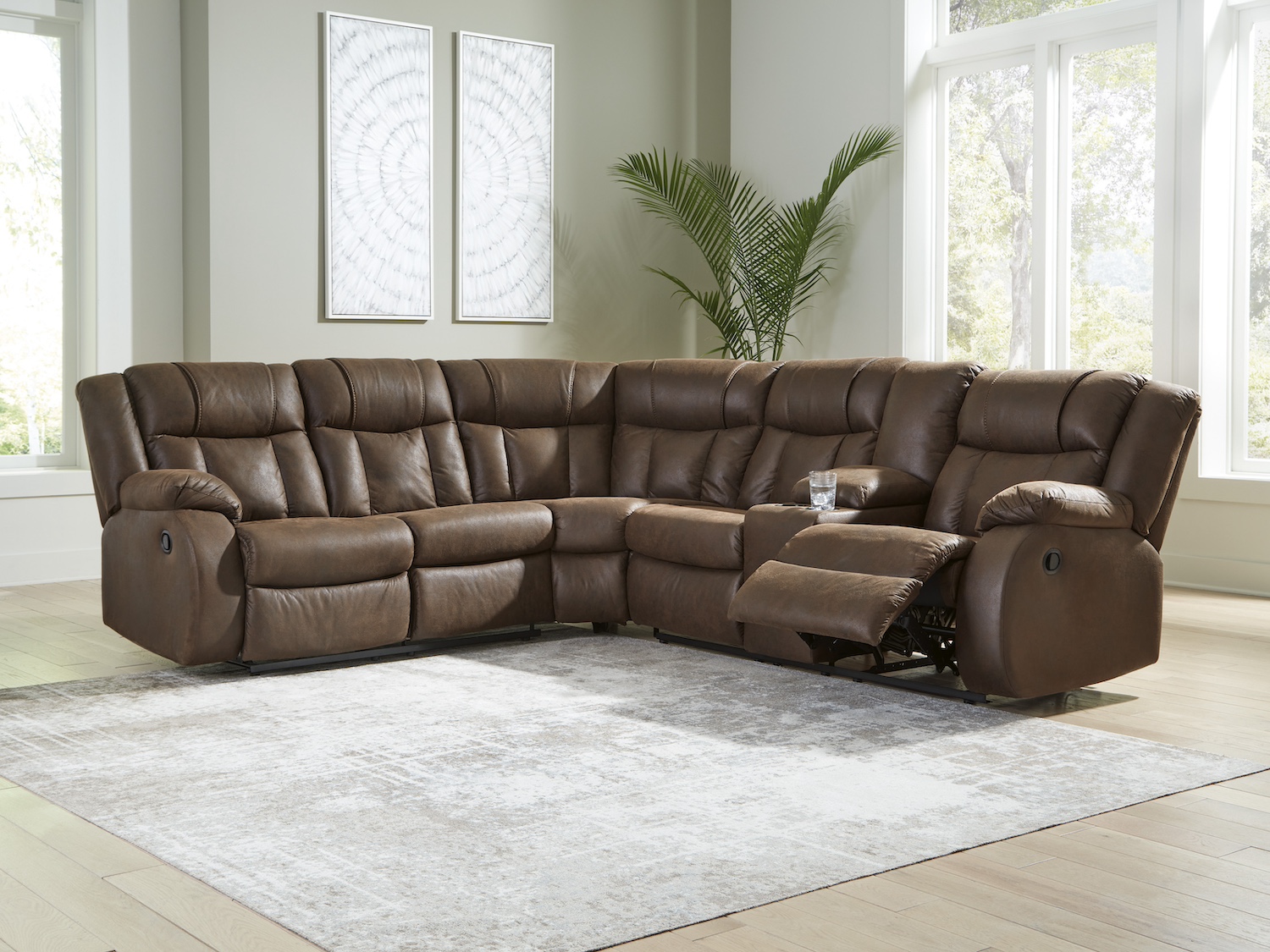 Trail Boys 2-Piece Reclining Sectional