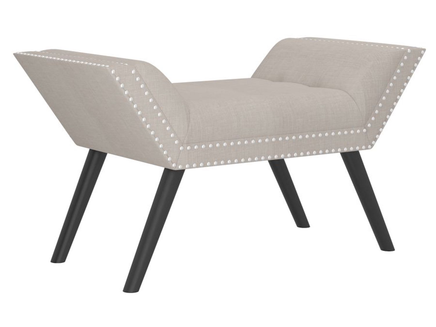 Lana Bench in Beige and Black