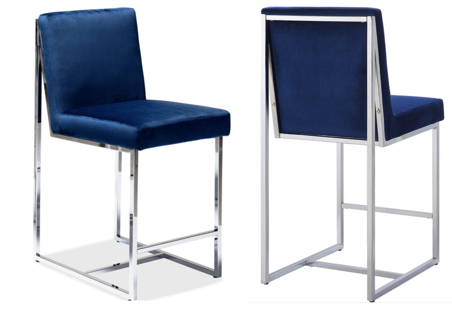 Amorra counter-height chair (Navy)
